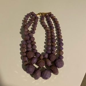 kate spade purple statement necklace